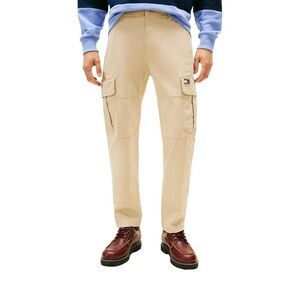 Tommy Hilfiger Jeans Beige Recycled Cotton Cargo Men's Pants